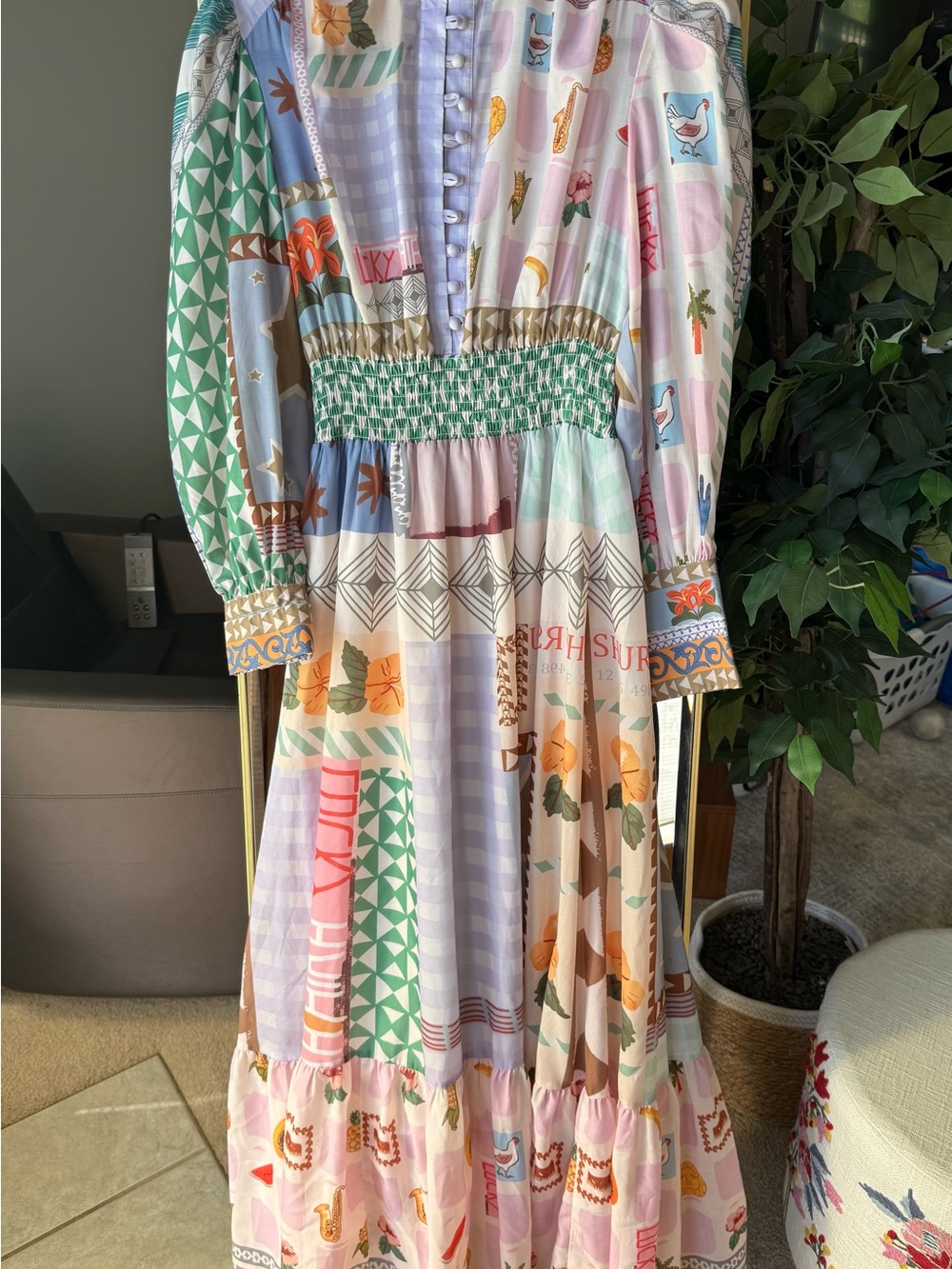 Multi color/patchwork  maxi dress